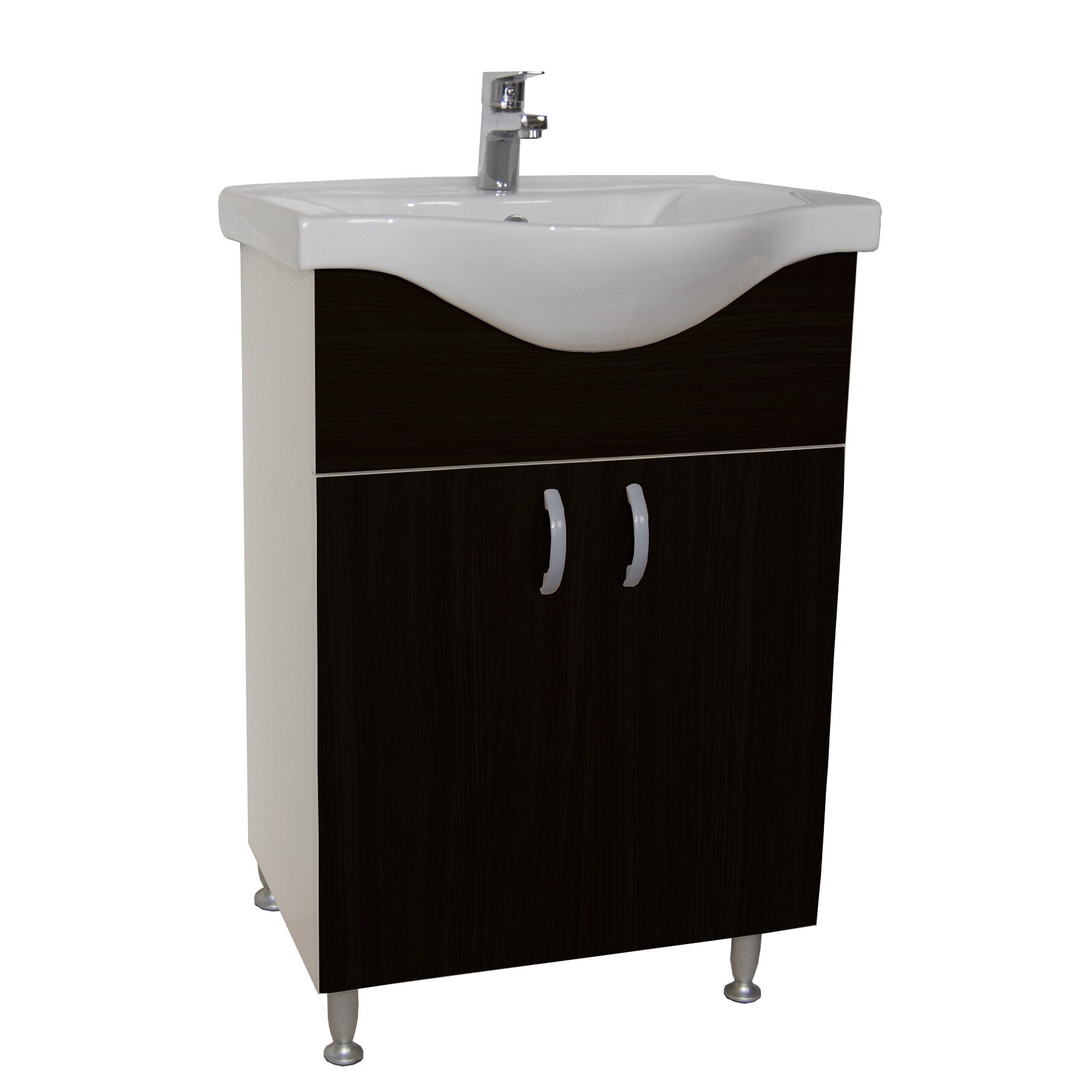 Baza si lavoar , Badenmob , seria 101 , 55x81x45cm , Wenge