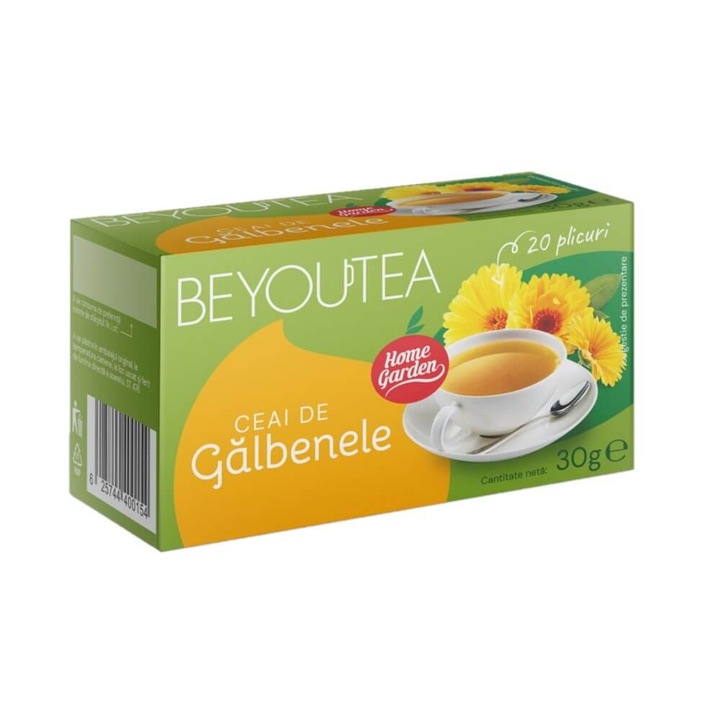 Doboz 20 db BEYOUTEA sárga teászsákkal