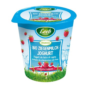 Iaurt bio din lapte de capra cu zmeura, 125g Iaurt bio din lapte de capra cu zmeura, 125g