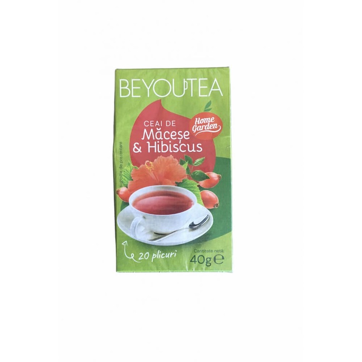 Cutie 20 Plicuri Ceai cu Macese si Hibiscus BEYOUTEA
