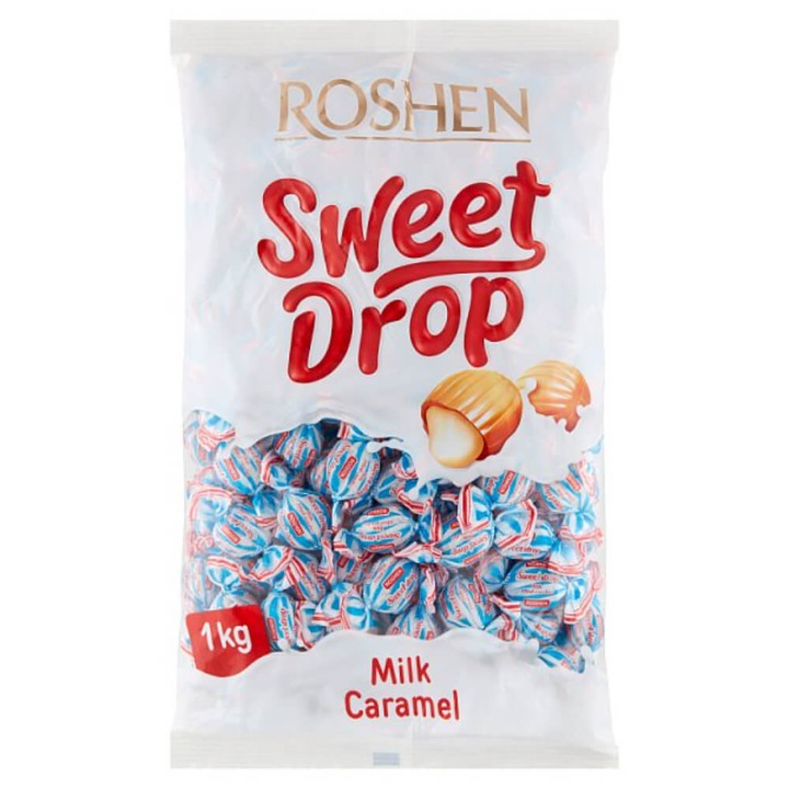 Caramele cu umplutura din lapte Roshen Sweet Drop 1kg