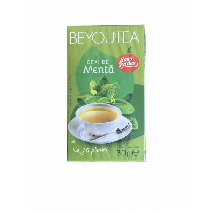 Dobozban 20 db teászacskó mentával BEYOUTEA