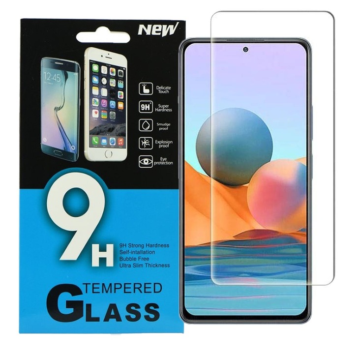 Xiaomi Redmi Note 10 Pro / Note 10 Pro Max kompatibilis üvegfólia, előlapi, edzett