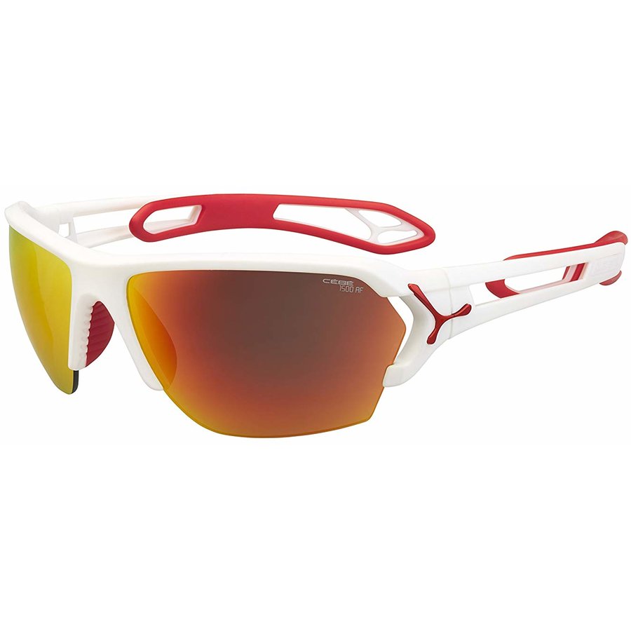 Ochelari de soare Cebe Strack L, Matt White Red 1500 Grey Af Orange