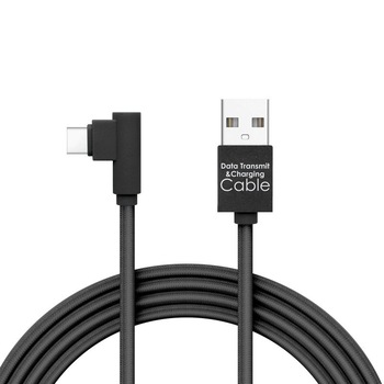 Delight - Cablu de date - USB Type C, Gamer, executie 90° - negru, 2m – 2A Delight - Cablu de date - USB Type C, Gamer, executie 90° - negru, 2m – 2A