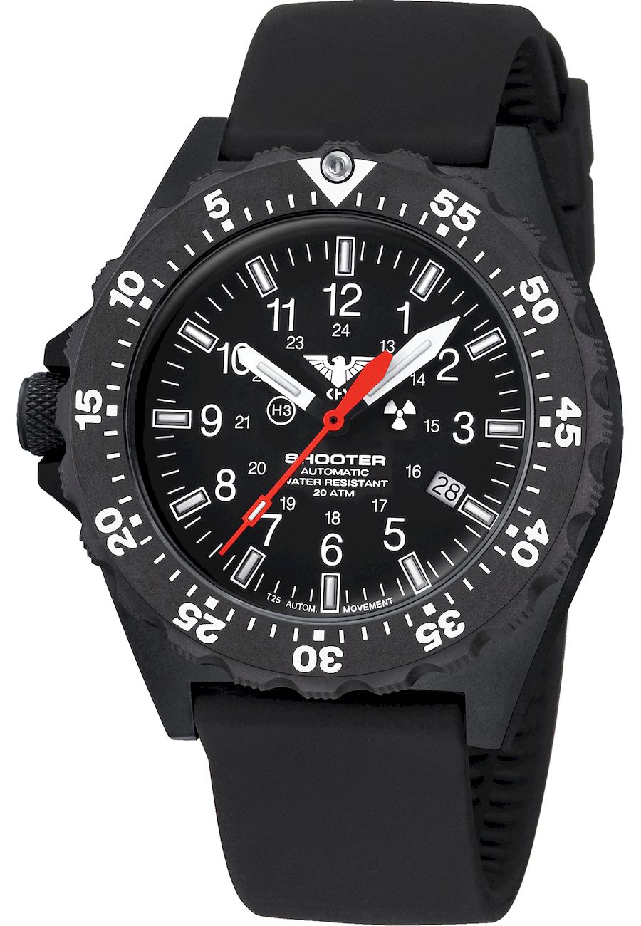 Ceas barbati, KHS, Analog, 51mm, Negru