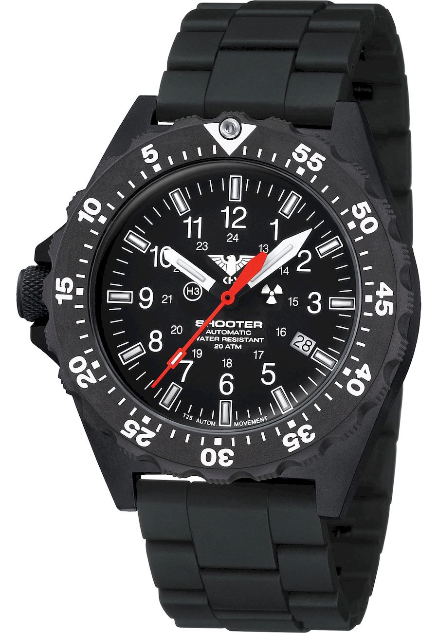 Ceas barbati, KHS, Analog, 51mm, Negru