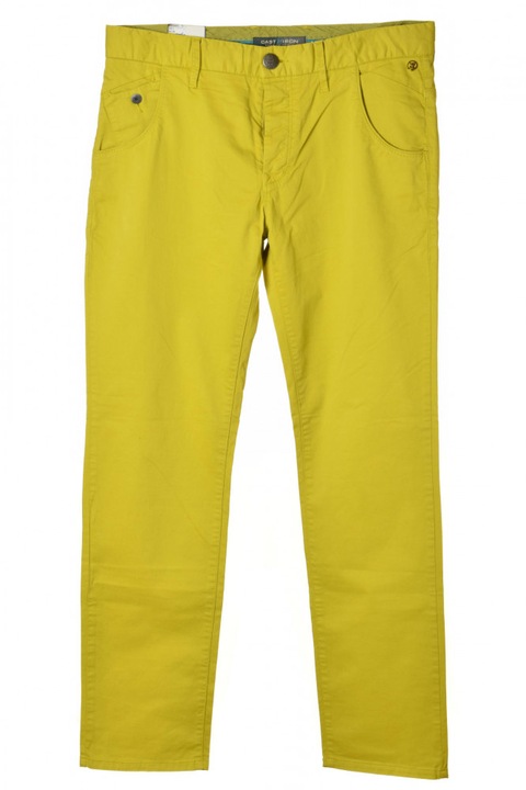 Pantaloni barbati, Cast Iron, Bumbac, Galben mustar, W34-L32 US