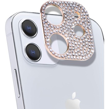 Protectie camera spate compatibil cu Iphone 12 , gold Protectie camera spate compatibil cu Iphone 12 , gold