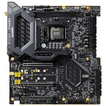 Placa de baza EVGA Z490 DARK K|NGP|N Edition (WI-FI 6/BT 5.0), E-ATX, socket 1200, 2.5G Lan Placa de baza EVGA Z490 DARK K|NGP|N Edition (WI-FI 6/BT 5.0), E-ATX, socket 1200, 2.5G Lan