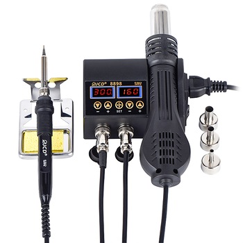 Statie de lipit JCD 2 in 1, 750W, Afisaj digital LCD, 220V, Negru Statie de lipit JCD 2 in 1, 750W, Afisaj digital LCD, 220V, Negru