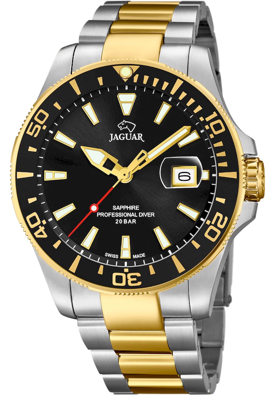 Ceas analogic barbatesc, Jaguar, J863/D, 44 mm, Multicolor