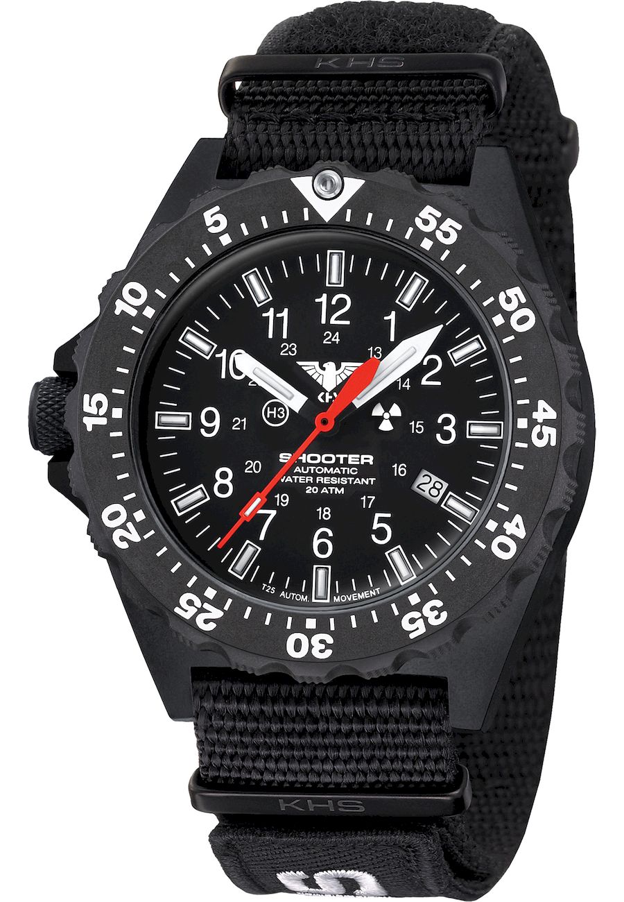 Ceas barbati, KHS, Analog, 51mm, Negru