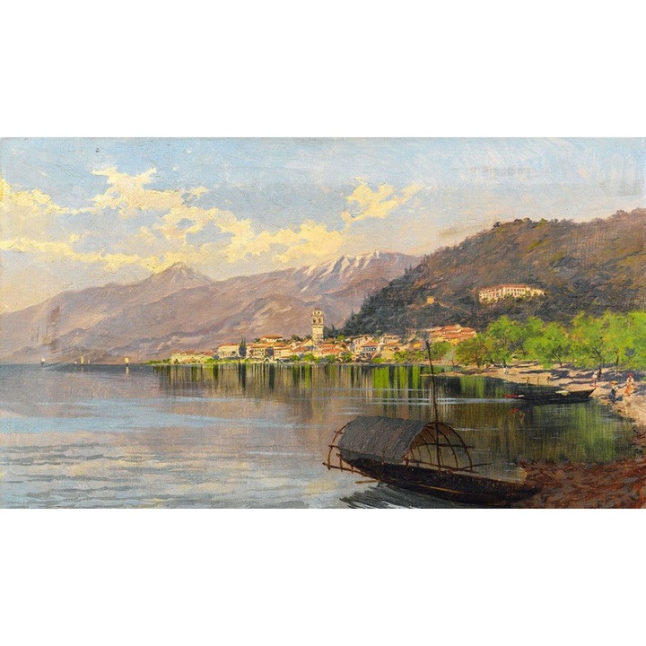 Fototapet Vlies, Finisaj Mat, Dimensiuni 300 x 200, Orasul si Marea