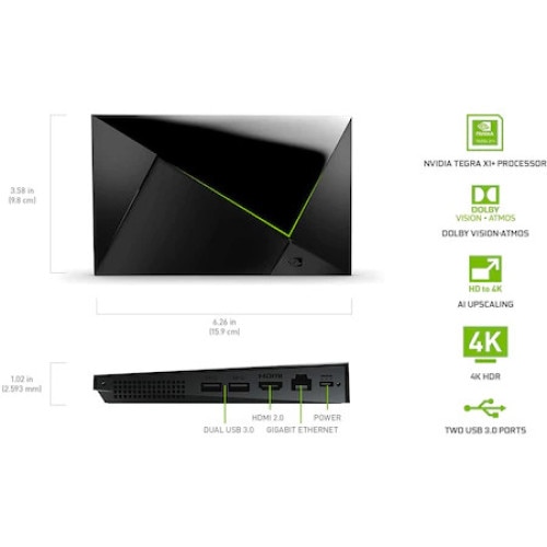 Mediaplayer nVIDIA Shield TV Pro, Android TV, 16GB, 3GB RAM, 4K