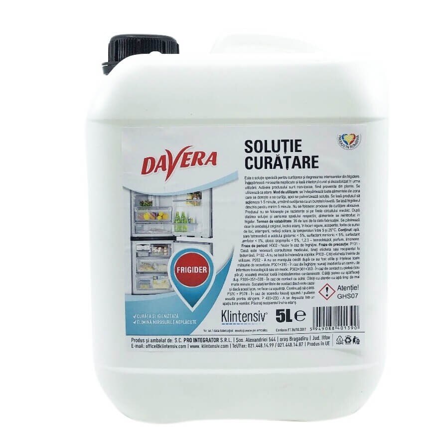 Solutie curatare frigider DAVERA - Klintensiv la 5 litri