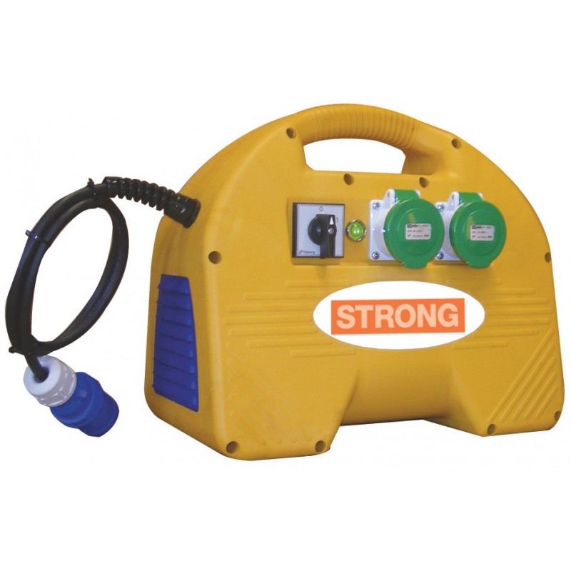 Convertizor electric Strong SK1,5M, alimentare 230V, putere 1,5kVA, curent debitat 19A, 2 prize, carcasa plastic