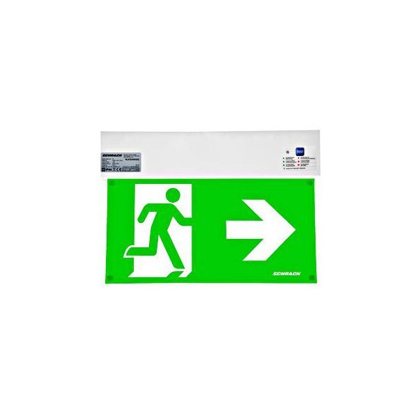 Corp iluminat siguranta K2, LED 6,5W,230VAC,3h/8h, montaj universal