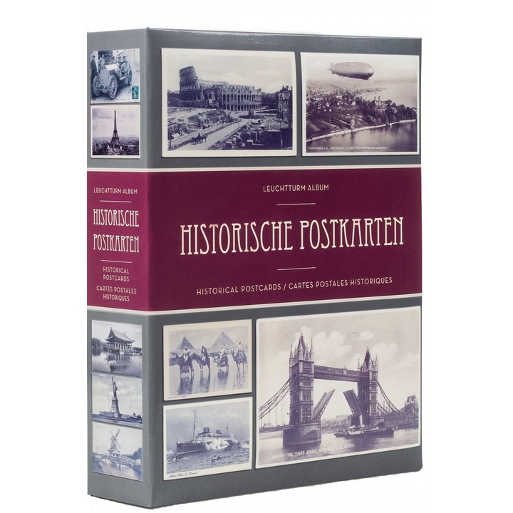 Album pentru 200 carti postale istorice cu 50 file transparente- 348002