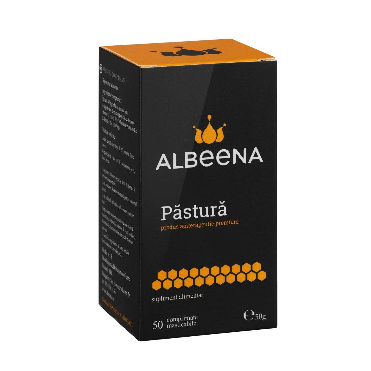 Pastura cu vitamina C, Albeena, 50 comprimate masticabile