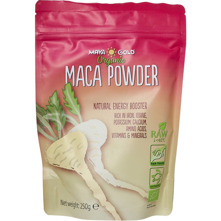Pulbere Maca Bio-Vegan- Organic, Maya Gold, 250gr