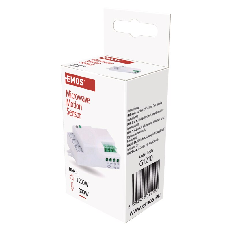 Detector de miscare EMOS (MW) IP20 15m 360 ° - eMAG.ro