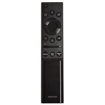 Telecomanda originala Samsung Smart Control TM2180E BN59-01357D, model 2021, buton Netflix, USB-C, Solar Cell, bluetooth, neagra Telecomanda originala Samsung Smart Control TM2180E BN59-01357D, model 2021, buton Netflix, USB-C, Solar Cell, bluetooth, neagra