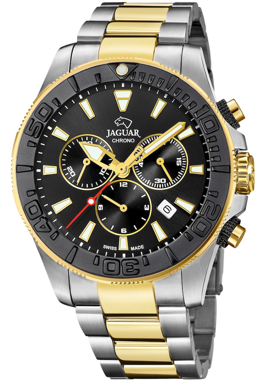 Ceas analogic barbatesc, Jaguar, J873/3, 47 mm, Multicolor