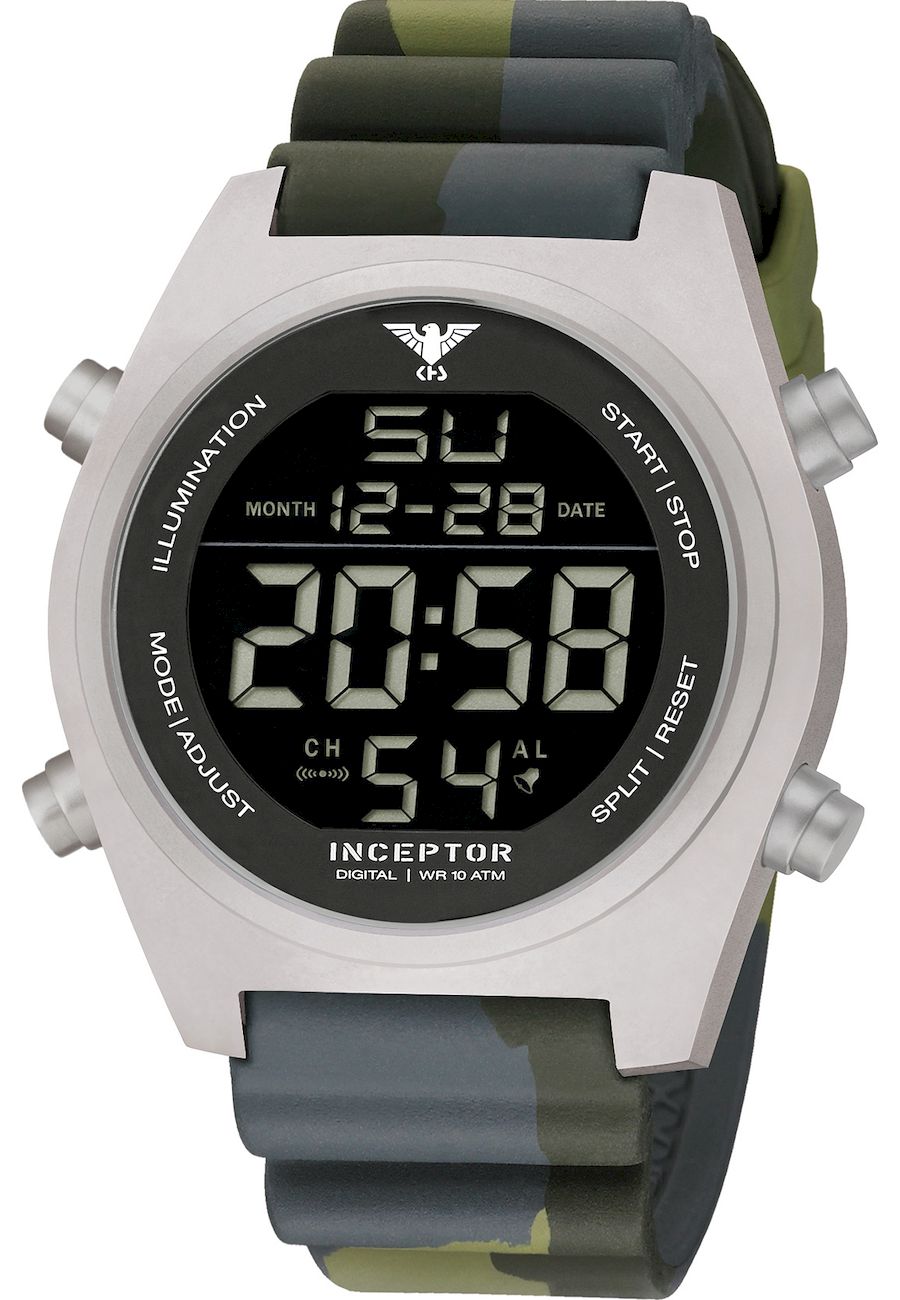 Ceas barbati, KHS, Analog, 50mm, Gri/Kaki