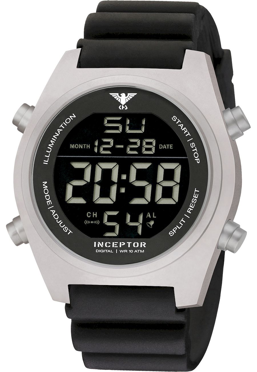 Ceas barbati, KHS, Analog, 50mm, Negru/Gri