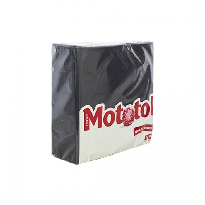 Servetele de masa, 33x33cm, 40 buc/set, negru