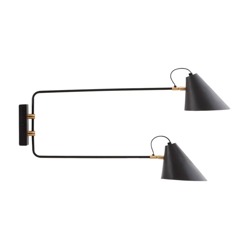 Lampa Dubla House Doctor Club Double Wall Lamp Negru