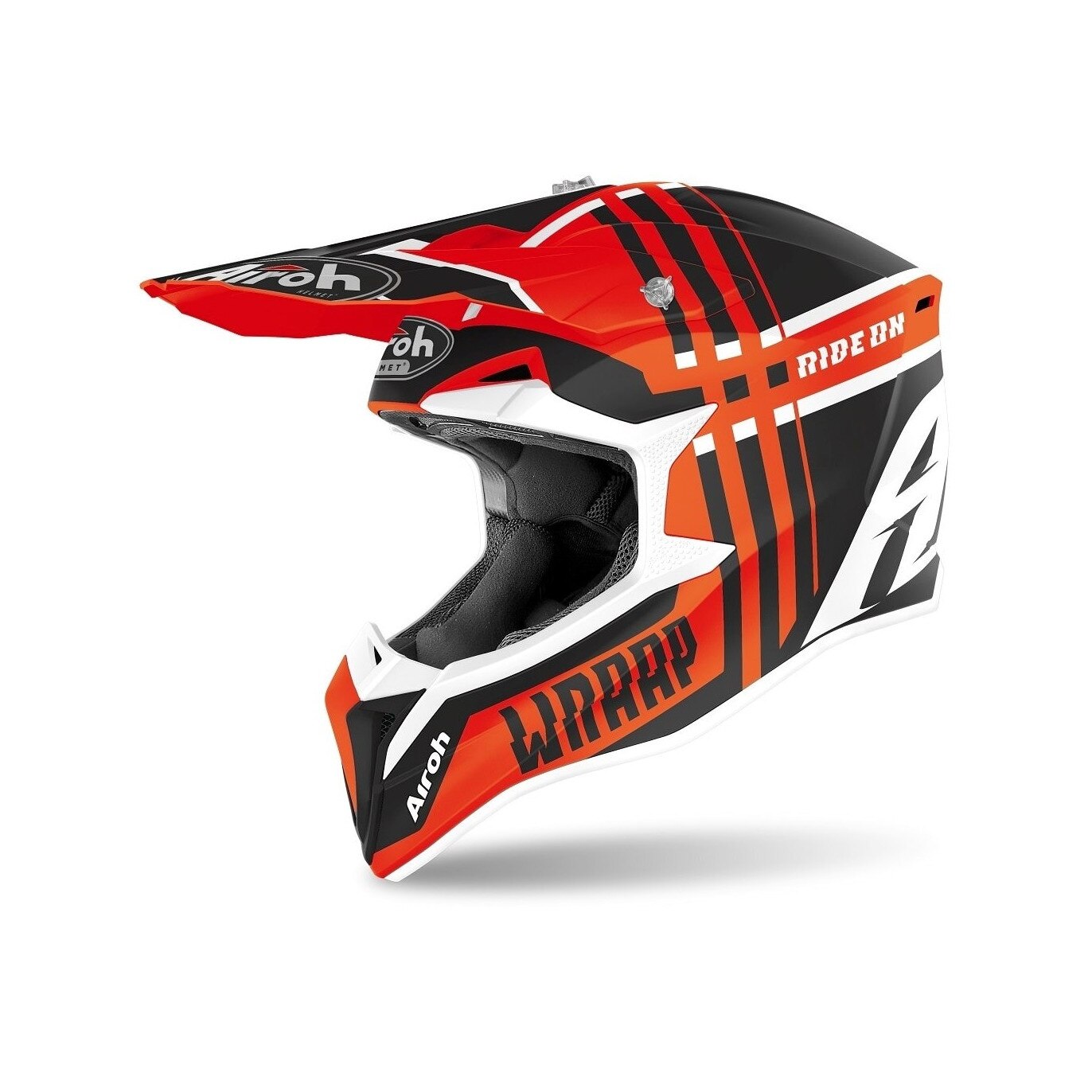 Casca Enduro - Mx Airoh Wraap Broken Orange Matt M