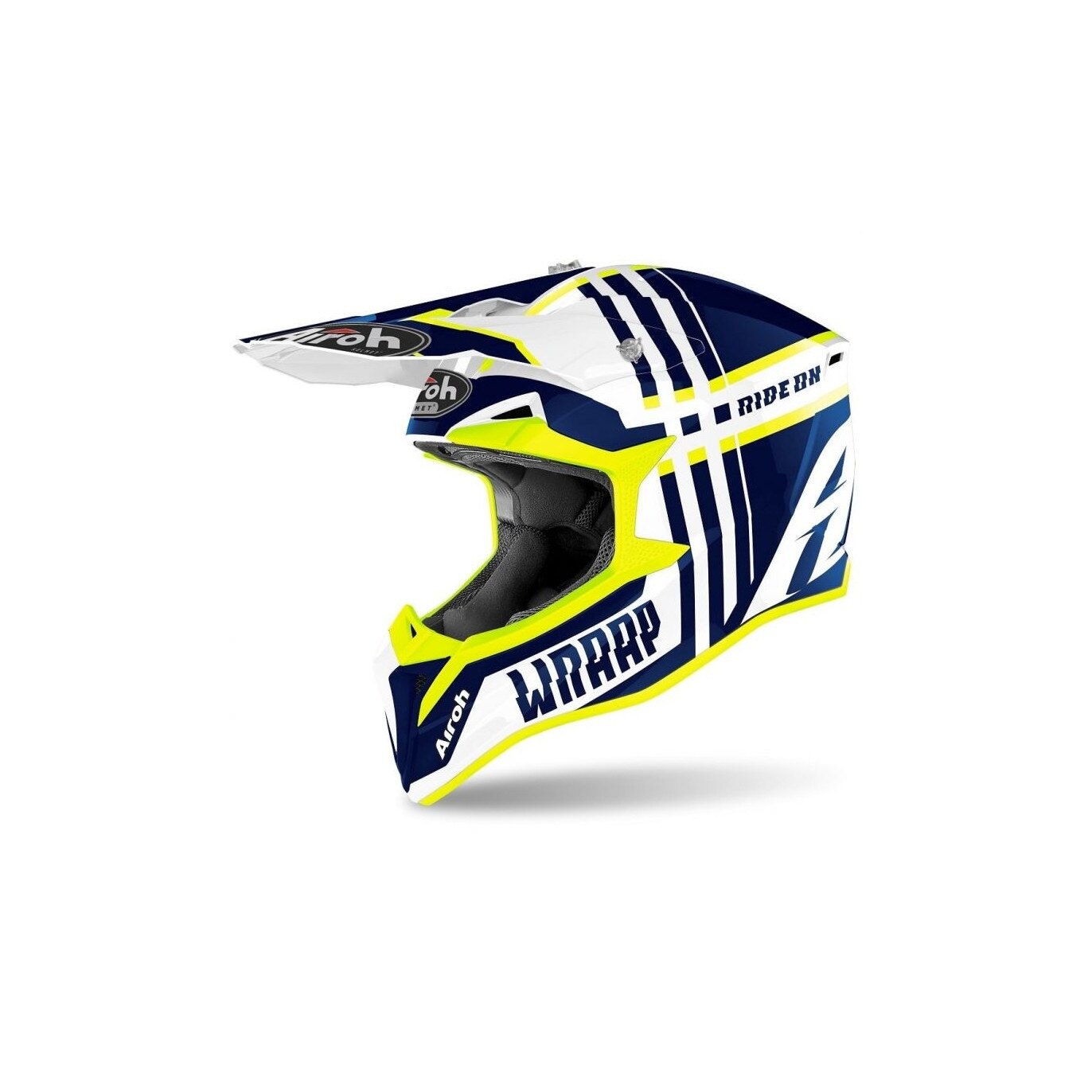 Casca Enduro - Mx Airoh Wraap Broken Blue Gloss XL