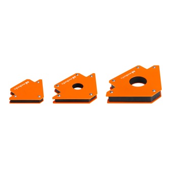 Set suport magnetic/vinclu pentru sudura in unghi, Evo, Capacitate maxima de ridicare 11,5/23/34 kg, 3 buc Set suport magnetic/vinclu pentru sudura in unghi, Evo, Capacitate maxima de ridicare 11,5/23/34 kg, 3 buc