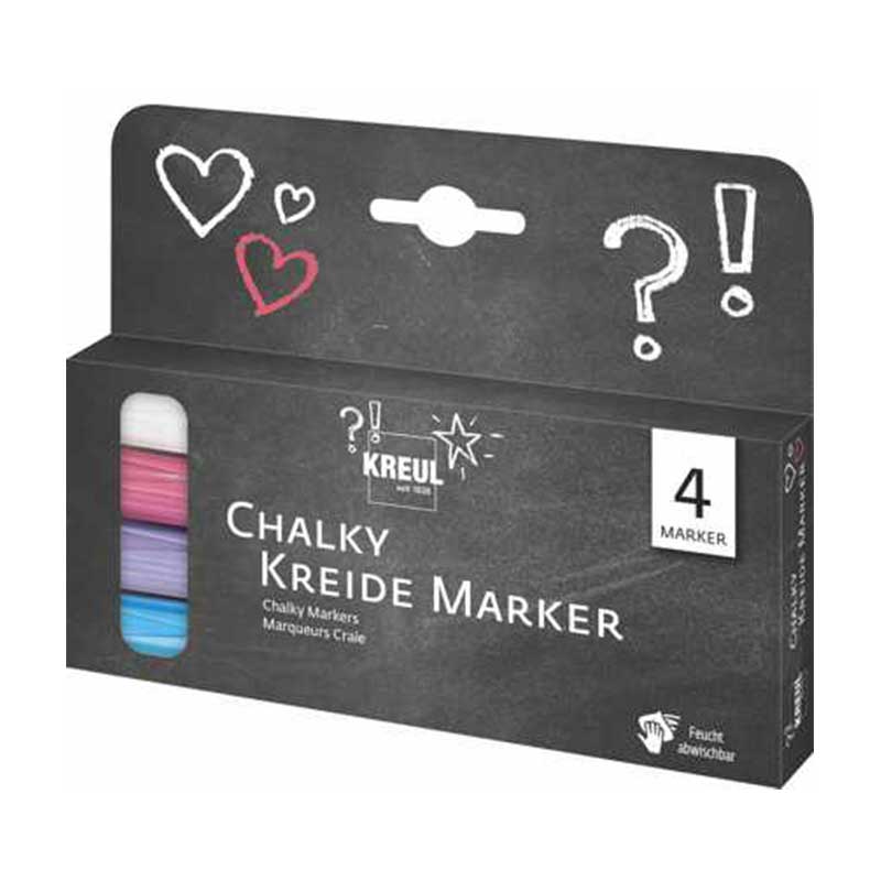 Set 4 markere cu vopsea cretoasa, C. Kreul