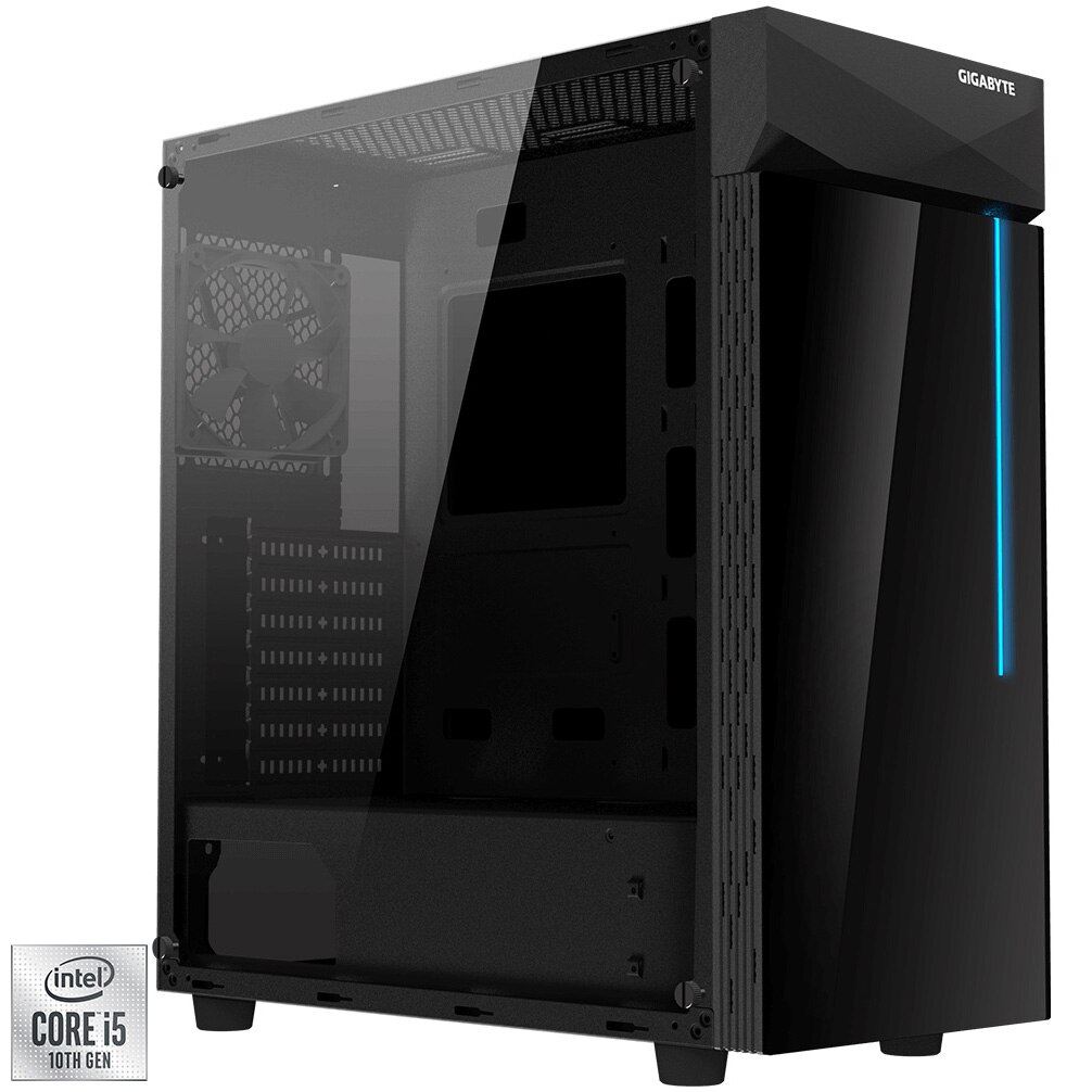 Sistem Desktop PC Gaming Serioux cu procesor Intel® Core™ i5-10400F pana la 4.30GHz, 16GB DDR4, 1TB SSD M.2 PCIe, GeForce® GTX 1660 Super™ 6GB GDDR6, Microsoft Windows 10 Home