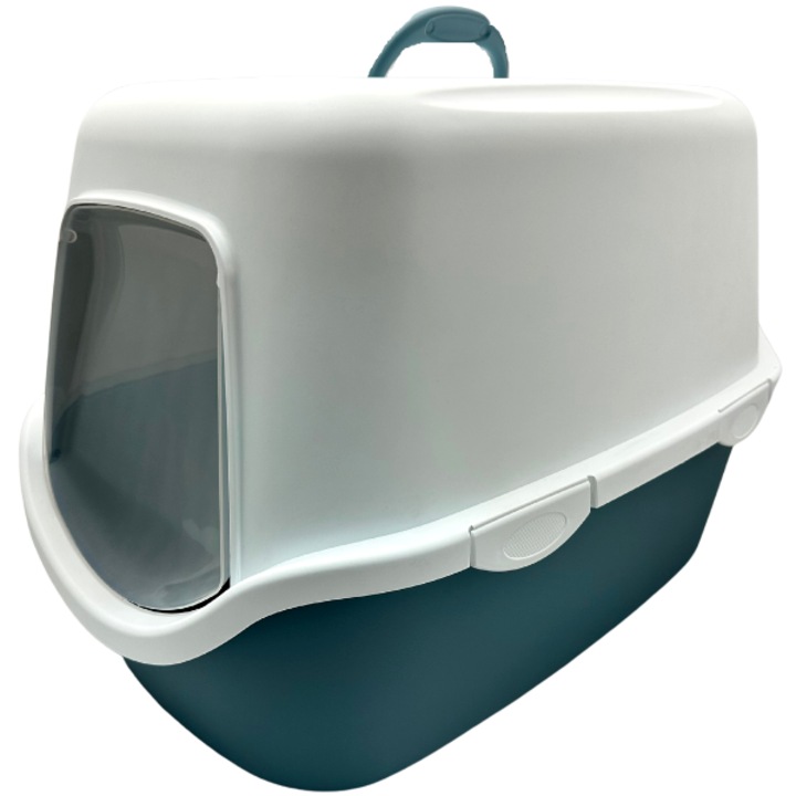 Litiera, Stefanplast, 56 x 40 x 40 cm, Alb/Albastru