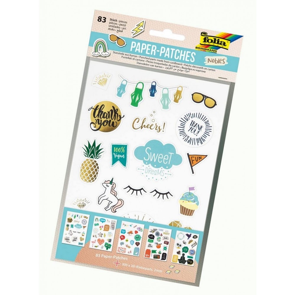 Set stickere 3D, 83 bucati, Folia