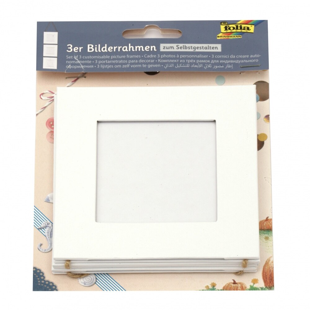 Set 3 rame fotografii, Folia