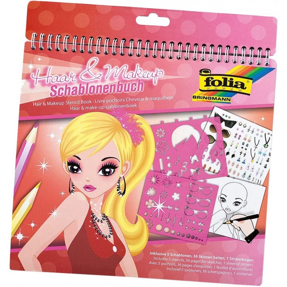 Set sabloane Hair and Make Up, Folia