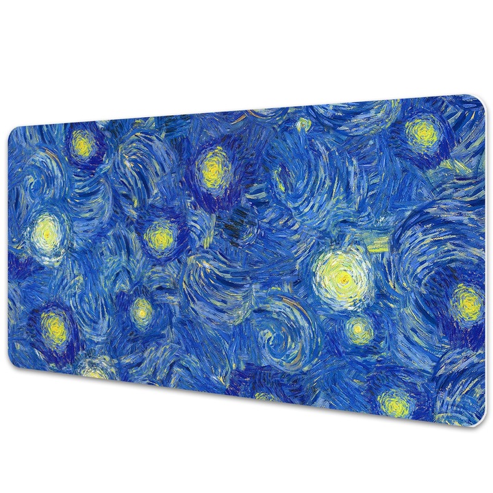 Mapa birou. protectie pentru birou. Migdale Inflorite. Albastru. 120 cm x 60 cm. 010250300030100019133