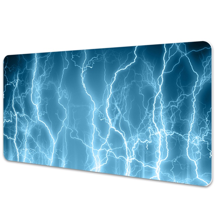 Mapa birou. din PVC. pentru protectie birou. Fulger Albastru. Albastru. 90 cm x 45 cm. 010250300040100019156