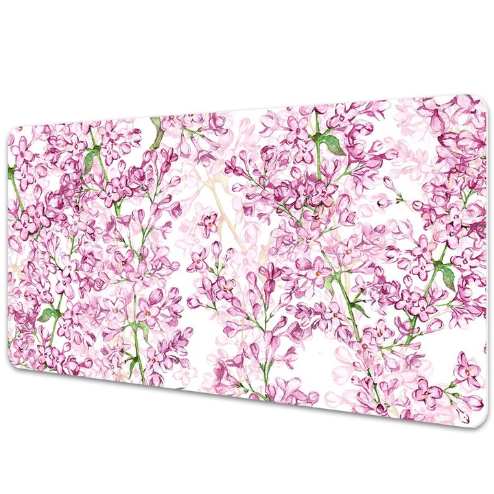 Mapa birou. protectie birou. Flori De Liliac. Roz. 90 cm x 45 cm. 010250300040100010828