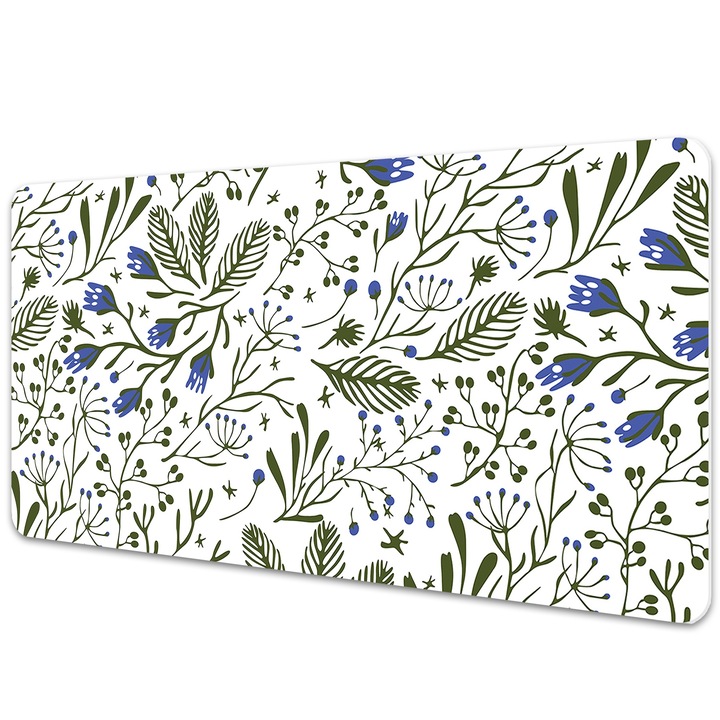 Mapa birou. protectie birou. Flori. Verde. 90 cm x 45 cm. 010250300040100010867