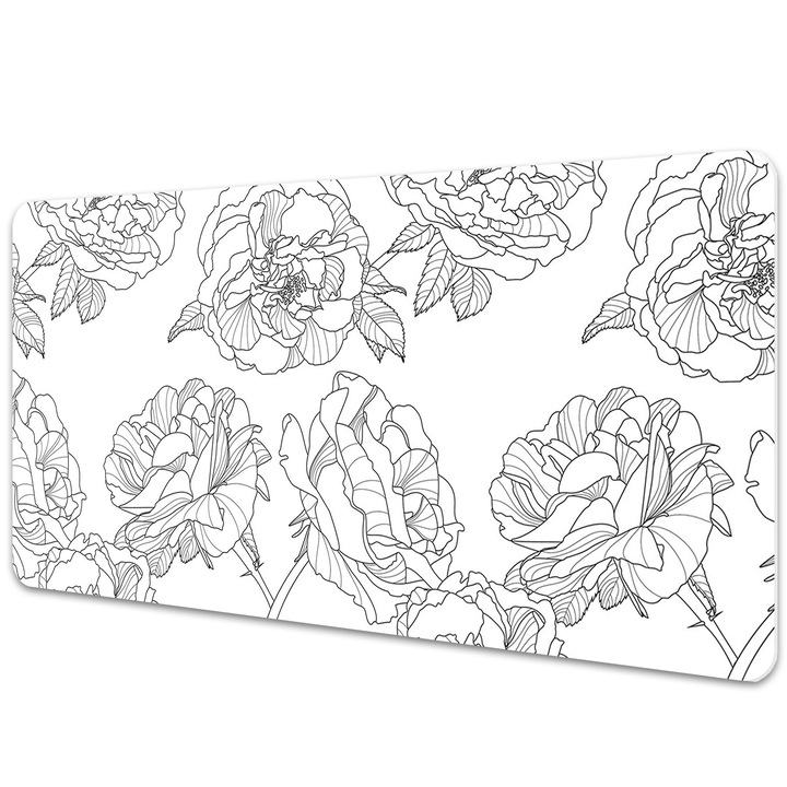 Mouse Pad Protectie Birou, model floral, bmat-2610, 90x45cm