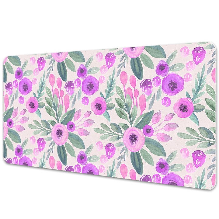 Mouse Pad Protectie Birou, model floral, bmat-2664, 100x50cm