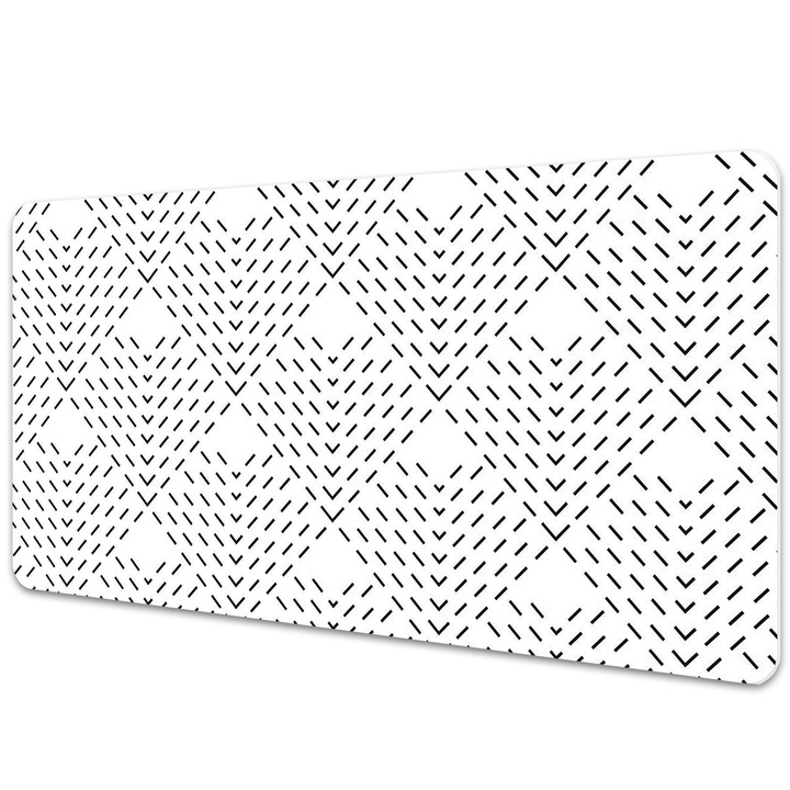 Mapa birou. protectie birou. Model Geometric. Alb-Negru. 90 cm x 45 cm. 010250300040100011013