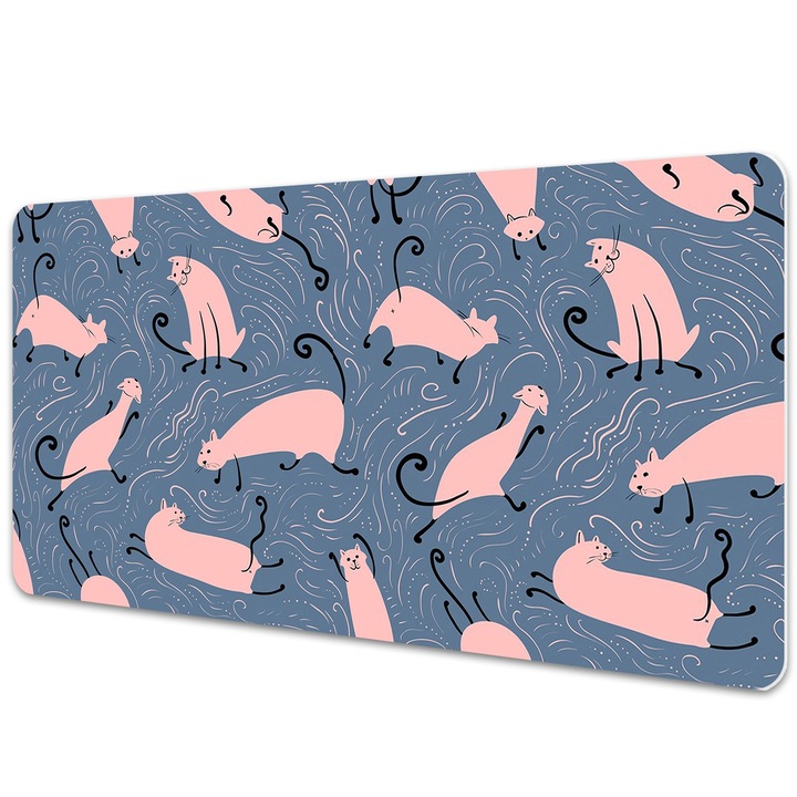 Mouse Pad Protectie Birou, model cu pisici, bmat-2846, 90x45cm