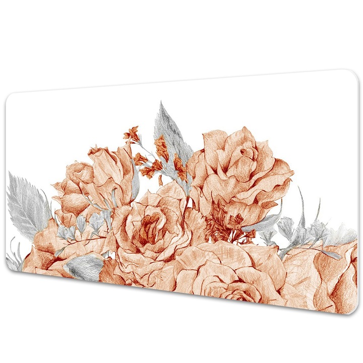 Mouse Pad Protectie Birou, model floral, bmat-2909, 90x45cm